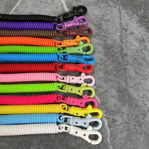Coil Springs Knife Keychain Sretchy Spiral Spring Coil Retra