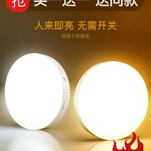 LED Lamp PIR Sensor USB Rechargeable Light Motion Night