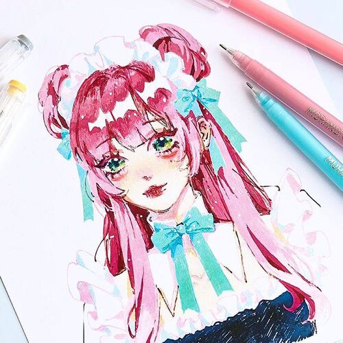 9 Pcs/Set Morandi Colored Pens Multi Color Drawing Ink Gel P