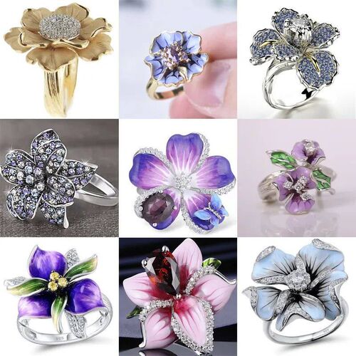 rendy Multi-style Multi-color Zircon Red Princess Cut Crysta