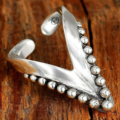 Vintage Bohemian Chevron Thumb Ring for Women Long Full Fing
