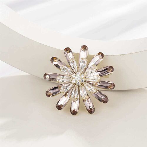 Rotatable Sunflower Flower Brooch Niche Fashion All-match Co