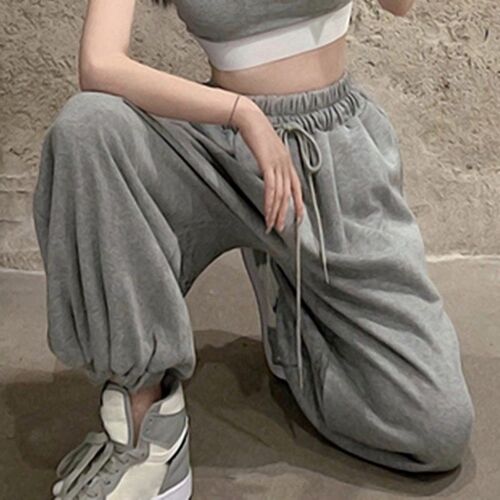 Women Jogging Sweatpants Summer cropped ankle pants Baggy Sp