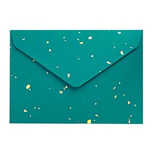 Elegant Gilded Triangle Envelopes For Wedding Invitations