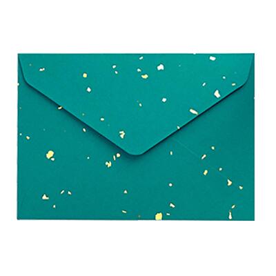 Elegant Gilded Triangle Envelopes For Wedding Invitations