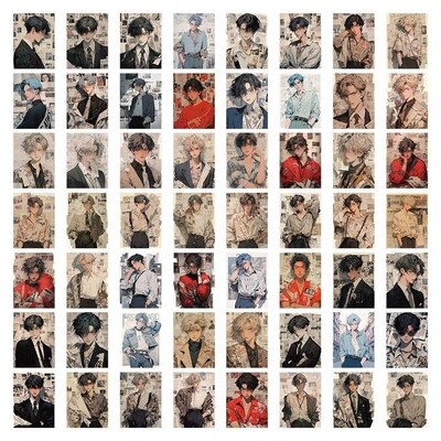10/60Pcs Retro Fashion Girl ers Pack for Kids Laptop Scrapbo