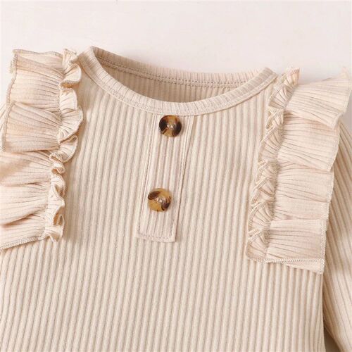 Toddler Newborn Baby Girl Clothes Set Long Sleeve Knitting T