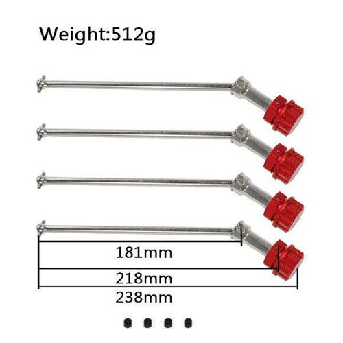 RCGOFOLLOW Steel Stable Performance Front And Rear Axle CVD