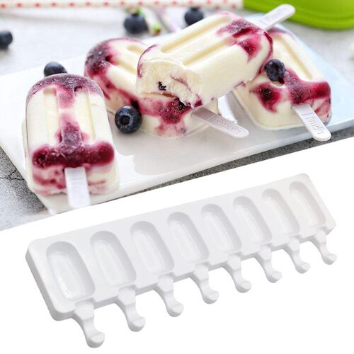 4Grid-8 Grid Ice Cream Mold Makers Silicone Thick material D