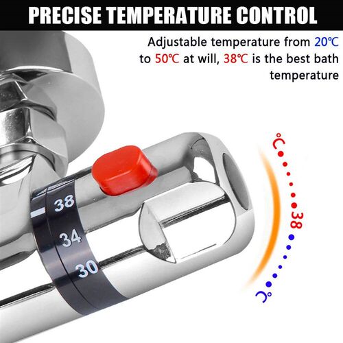 Bathroom Mixing Valve Hot And Cold Mixer Thermostatic Tap Th