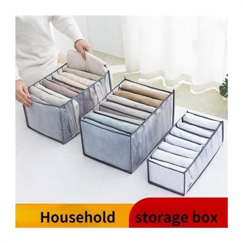 Clothes Organizer Jeans Storage Box Organizer Box Wardrobe C