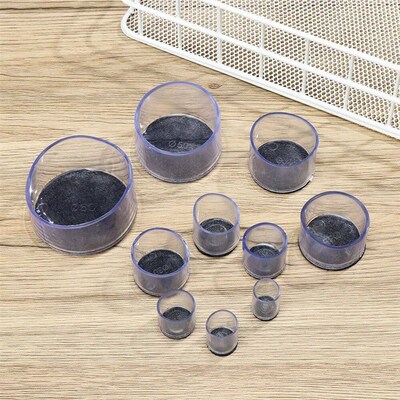 4Pcs Rubber Square Rectangle Floor Protector Pads Chair Leg