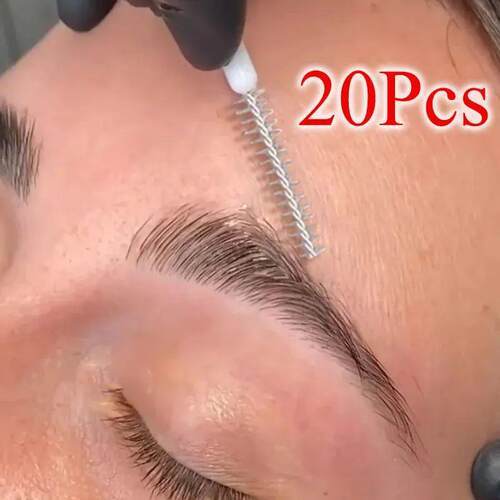 20Pcs Disposable Mini Eyebrow Brushes Brow Lift Tool Brow Pe