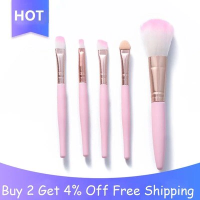 5 Pcs Mini Makeup Brushes Set Tool Cosmetic Eye Shadow Found