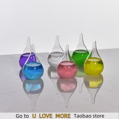 Crystal Transparent Storm Glass Bottle Barometer Bottles Wea