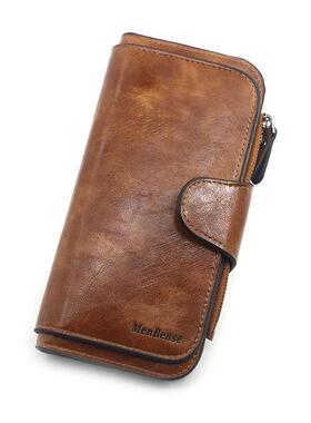 Womens wallet made of leather Wallets Three fold VINTAGE Wo