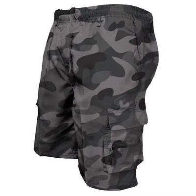 Mens Tactical Shorts Summer Casual Jogging Cargo Shorts Loo