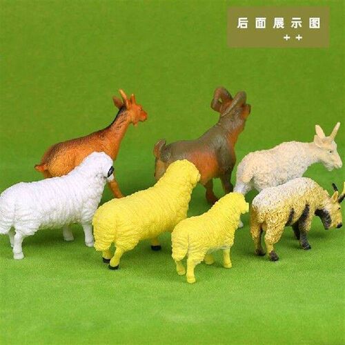 Mini Simulated Solid Farm Animals Sets Children, Plastic