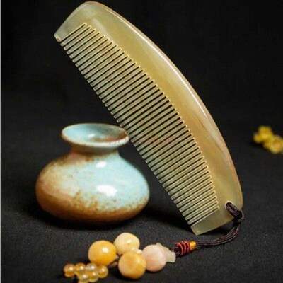 natural comb Genuine Pure Horn Comb Massage Wooden Combs