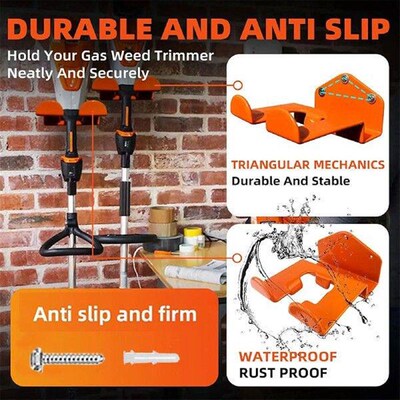 2 Pieces Weedeater Hanger Utility Hooks Sturdy Heavy Duty