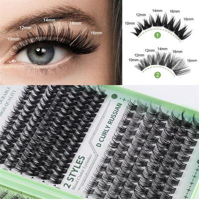 Diy Single Cluster Hair Eyelash Book False Eyelashes Natural