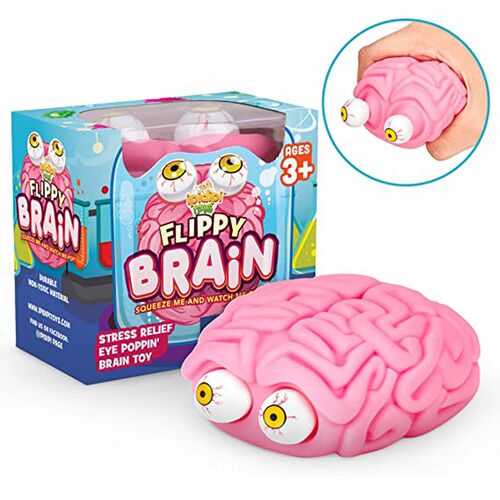 Anti Stress Flippy Brain Squishy Eye Popping Squeeze Fidget