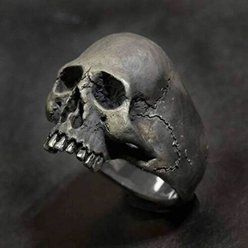 Punk Stainless Steel Skull Ring for Mens Gothic Punk Horror