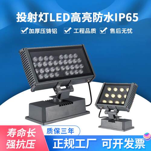 照树灯led小大电视投光灯七彩变色绿光照墙灯 12W18w24w36W红绿蓝
