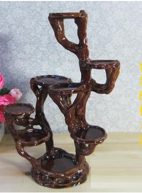 名犬展示架台架 zkk杂货树根摆架树脂工艺家居摆件桌面装饰品