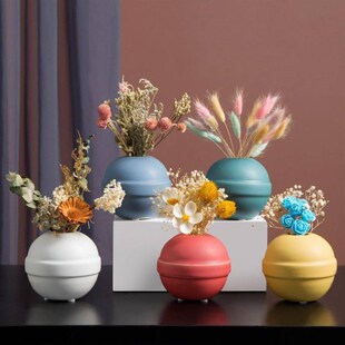 vase decoration living room flower arrangement ceramic flora