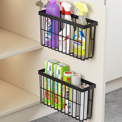 2个装 kitchen cabinet door storage box adhesive wall mounted