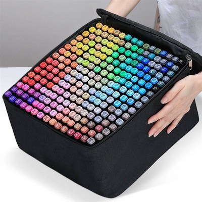 30/40/60/80 Colors Alcohol Felt Markers Pens Dual Tip Perman