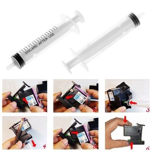 Ink Refill Cartridge Clip+ 2pcs Rubber Pads + Syringe Tool K