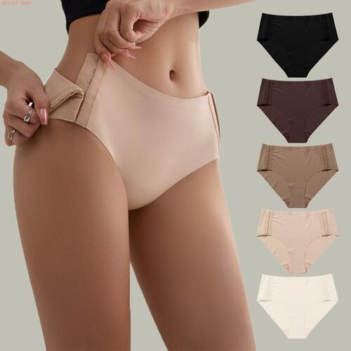Ice silk breasted slip on briefs for women三角裤