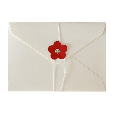 Premium Flower Love Binding Envelope Bag Storing Postcards