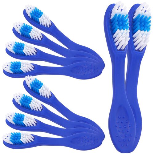 10pcs Anti-self-harm Toothbrush Soft Short Handle Mini Size