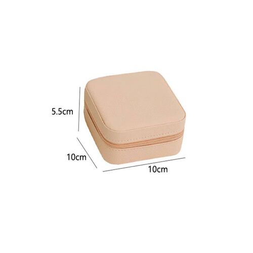 Jewellery Storage Box, Portable Jewellery Box with Zip, 4 Gr