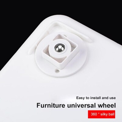 4Pcs Storage Box Pulley Self-adhesive Wheels Swivel Casters