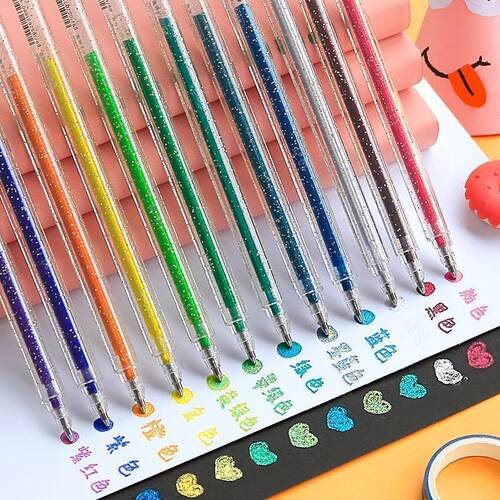 Glitter gel pen color gel pens shiny fairy fantasy