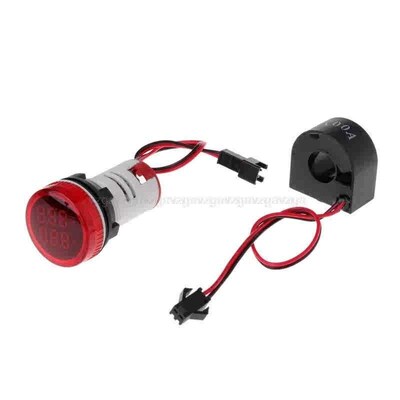 2in1 22mm AC50-500V 0-100A Amp  Voltmeter Ammeter Voltage C