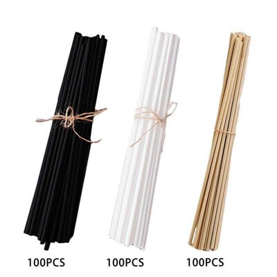 100Pcs Reed Diffuser Sticks Set 3mm 8inch Fiber Reed Diffuse
