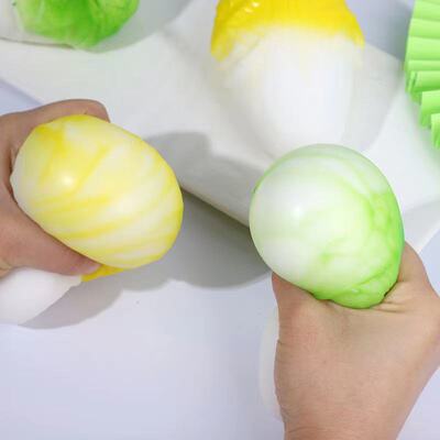 Squishy fruits vegetables fun pinch Fidget Toys减压白菜玩具