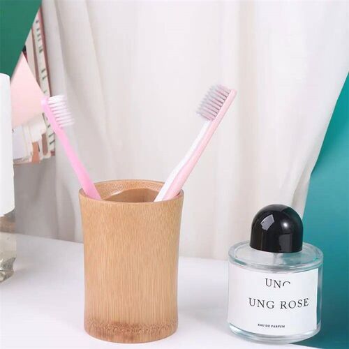 Bamboo Toothbrush Holder For Bathroom Toothbrush Cup With Dr