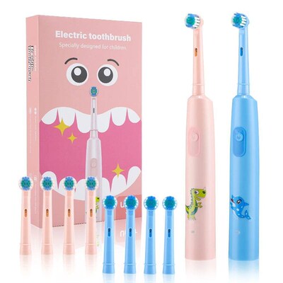 Kids Rechargeable Electric Toothbrush IPX7 Waterproof Colorf