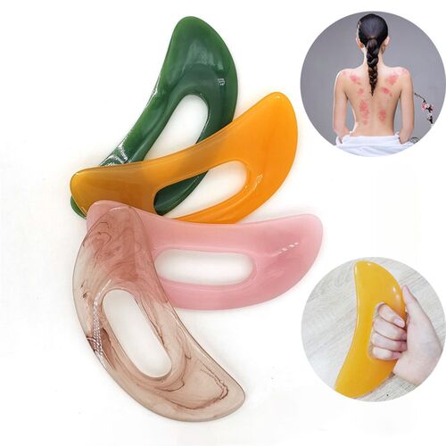 1Pc Guasha Board Resin Beeswax/Synthetic Resin Tool Scrpy ap