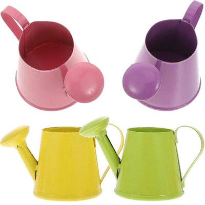 4 Pcs Mini Watering Can Indoor Plants Small Metal Manual
