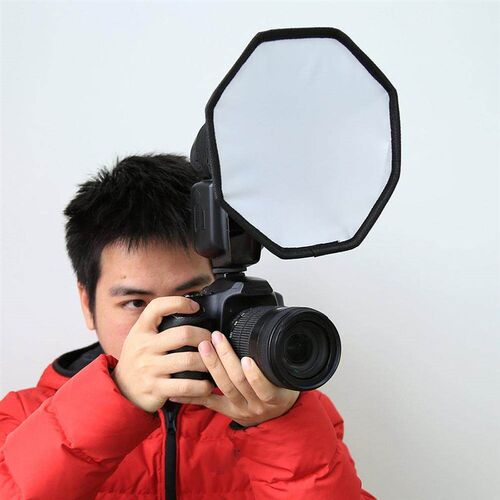 20cm Universal Octangle Style Foldable Flash Light Diffuser
