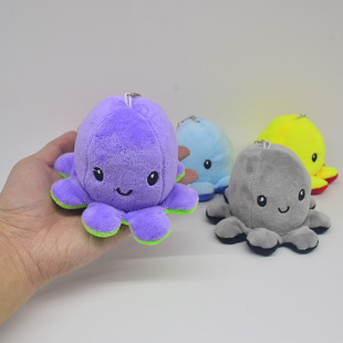 Octopus pendant double face flip small same little Octopus d