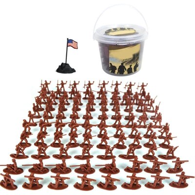 100PCS Children Toy Mini Military Soldiers Figures Models Pl