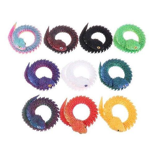 1PC 3D Printed Snake Decoration Desk Accessories Room Decor